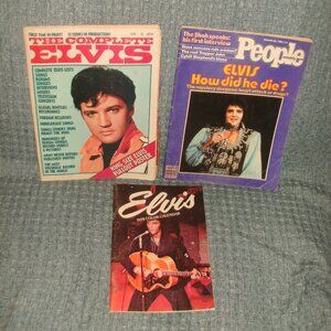 Elvis 1978 Calendar 1977 The Complete Elvis Magazine & Poster 1980 People Weekly